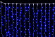Светодиодный занавес с мерцающим диодом 2*2 м., 280 синих LED ламп, белый провод, Winner Light (b.03.6W.280+) 