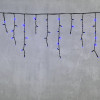 Светодиодная бахрома с колпачком 3,1*0,5 м., 120 синих LED ламп, каучуковый черный провод, LTC (LL120-1-2B)