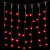 Светодиодный занавес 2*3 м., 600 красных LED ламп, черный провод ПВХ, LTC (PCL602-11-2R)