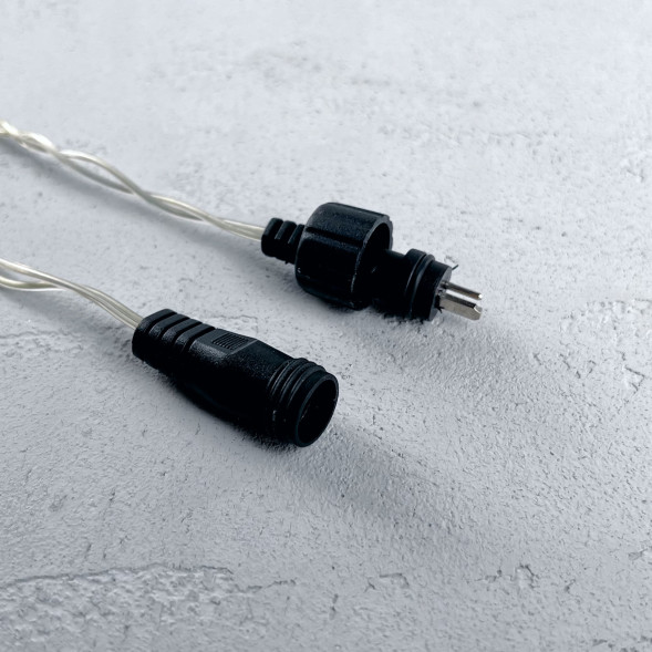 Светодиодная гирлянда 20 м., 200 синих LED ламп, 24V., прозрачный силиконовый провод, IP65, Beauty Led (EST200-10-1B) 