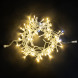Светодиодная нить 100 теплых белых LED ламп с мерцанием, 10 м., 24В, прозрачный провод ПВХ, LTC (PST100BLW-10-1WW) 
