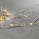 Светодиодная нить 100 теплых белых LED ламп с мерцанием, 10 м., 24В, прозрачный провод ПВХ, LTC (PST100BLW-10-1WW) 