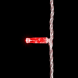 Светодиодная гирлянда с колпачком 100 красных LED ламп 10 м., 24В., прозрачный провод ПВХ, IP65, LTC (PST100CAP-10-1R) 