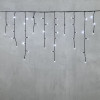 Гирлянда Бахрома 3,1*0,5 м., 24В., 150 холодных белых LED ламп, провод черный ПВХ, IP54, LTC (PIL150-11-1W)