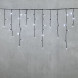 Гирлянда Бахрома 3,1*0,5 м., 24В., 150 холодных белых LED ламп, провод черный ПВХ, IP54, LTC (PIL150-11-1W) 