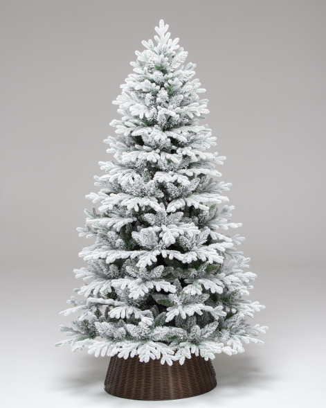 Искусственная елка Пермская заснеженная 120 см., Литая хвоя+ПВХ, ЕлкиТорг (274120)