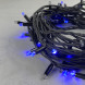 Светодиодная гирлянда Sealed с супер-мерцанием 10 м., 220V ., 75 синих LED ламп, черный каучук, LTC (LL75ABL-1-2B) 