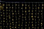 Занавес с контроллером 1.5*1 м., 220V, 100 теплых белых LED ламп, соединяемый, прозрачный провод, Winner (ww.03.5Т.100+)
