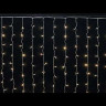 Занавес с контроллером 1.5*1 м., 220V, 100 теплых белых LED ламп, соединяемый, прозрачный провод, Winner (ww.03.5Т.100+) 