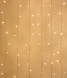 Светодиодный облегченный мерцающий занавес 2*2 м, 220V., 400 теплых белых LED ламп, прозрачный ПВХ, Beauty Led (PCL400NOTBL-10-2WW) 