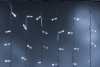 Светодиодный занавес 300 холодных белых LED ламп, 2*1.5 м., мерцание, белый провод ПВХ, Teamprof (TPF-CS2*1.5F-CW/W)