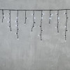 Светодиодная бахрома с колпачком 3,1*0,5 м., 120 белых LED ламп, каучуковый черный провод, LTC (LL120-1-2W)