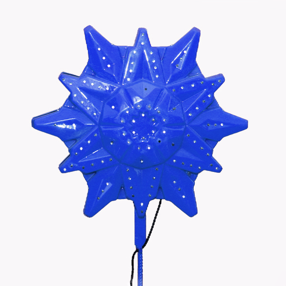 Макушка Снежинка Эконом 50 см. для елей высотой от 3 до 5 м., синяя, Green Trees (sn-50blue) 