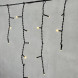 Гирлянда Бахрома 3,1*0,5 м., 24В., 150 тепло-белых LED ламп, провод черный ПВХ, IP54, LTC (PIL150-11-1WW) 