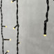 Гирлянда Бахрома 3,1*0,5 м., 24В., 150 тепло-белых LED ламп, провод черный ПВХ, IP54, LTC (PIL150-11-1WW) 