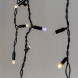 Светодиодная бахрома 3,1*0,5 м., 120 LED, тепло-белый, мерцание, черный провод каучук, LTC (ECO120BLW-1-2WW) 