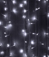 Светодиодный мерцающий занавес 2*3 м, 220V., 600 холодных белых LED ламп, прозрачный ПВХ, Beauty Led (PCL602BL-10-2W)