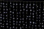 Занавес с контроллером 1.5*1 м., 220V, 100 холодных белых LED ламп, соединяемый, прозрачный провод, Winner (w.03.5T.100+)