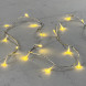 Светодиодная гирлянда 20 м., 200 шампань LED ламп, 24V., прозрачный силиконовый провод, IP65, Beauty Led (EST200-10-1CH) 