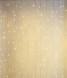 Светодиодный занавес 1*9 м, 220V., 900 теплых белых LED ламп, прозрачный ПВХ, LTC (PCL901BL-10-2WW) 