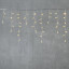 Светодиодная бахрома с колпачком 3,1*0,5 м., 120 теплых белых LED ламп, прозрачный провод ПВХ, IP65, LTC (PIL120CAP-10-2WW)