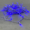 Светодиодная гирлянда с колпачком 100 синих LED ламп 10 м., 24В., прозрачный провод ПВХ, IP65, LTC (PST100CAP-10-1B)