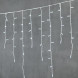 Светодиодная бахрома с колпачком 3,2*0,9 м., 168 холодных белых LED ламп, мерцание, каучуковый белый провод, LTC (LL168BLW-8-2W) 
