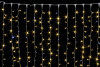 Светодиодный занавес с мерцающим диодом 3*2 м., 400 теплых белых LED ламп, белый провод, Winner Light (ww.03.6W.400+)