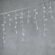 Светодиодная бахрома с колпачком 3,1*0,5 м., 120 холодных белых LED ламп, прозрачный провод ПВХ, IP65, LTC (PIL120CAP-10-2W) 