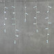Светодиодная бахрома с колпачком 3,1*0,5 м., 120 холодных белых LED ламп, прозрачный провод ПВХ, IP65, LTC (PIL120CAP-10-2W) 