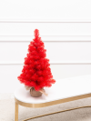 Искусственная елка Искристая красная 45 см., мягкая хвоя ПВХ, ЕлкиТорг (152045)