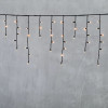 Светодиодная бахрома с колпачком 3,1*0,5 м., 120 экстра теплых белых LED ламп, каучуковый черный провод, LTC (LL120-1-2EWW)