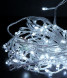 Светодиодная гирлянда с возможностью динамики 20 м., 200 холодных белых LED ламп, 24V., прозрачный силиконовый провод, IP65, Beauty Led (EST200-3W10-1W) 