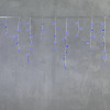  Светодиодная бахрома с колпачком 3,1*0,5 м., 120 синих LED ламп, прозрачный провод ПВХ, IP65, LTC (PIL120CAP-10-2B)
