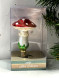 Елочное украшение Мухомор, стекло, 10,5 см., 1 шт., Витус (А296) 