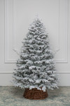 Искусственная елка Александрийская заснеженная 210 см., 100% литая хвоя, ЕлкиТорг (192210)