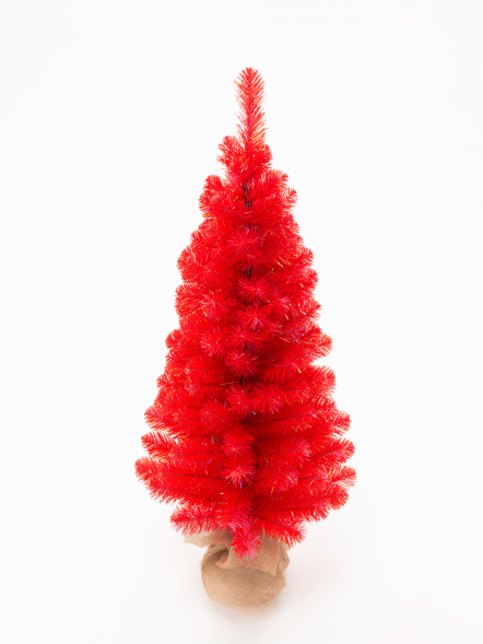 Искусственная елка Искристая красная 60 см., мягкая хвоя ПВХ, ЕлкиТорг (152060) оптом