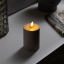  Светодиодная свеча бежевая 7×13×7 см., пластик, батарейки ААх2, Luazon Lighting (9907599)
