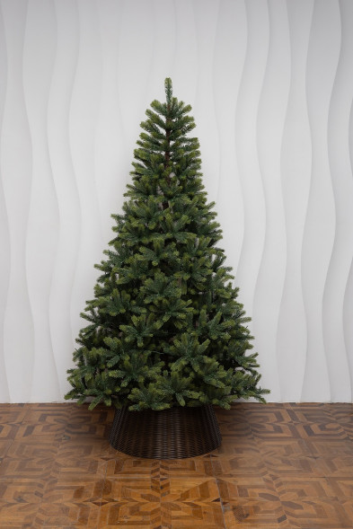 Искусственная елка Рождественская 210 см., 100% литая хвоя., 570 теплых белых Led ламп, ЕлкиТорг (63210) оптом