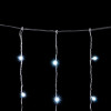Светодиодный мерцающий облегченный занавес 2*3 м, 220V., 600 холодных белых LED ламп, прозрачный ПВХ, Beauty Led (PCL600NOTBL-10-2W)