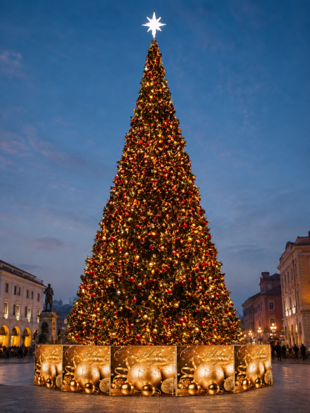 Уличная ствольная светодинамическая елка Альпийская Люкс 16 м., ПВХ, зеленая, ЕлкиТорг (3041600) 
