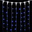  Светодиодный занавес 1*9 м., 900 синих LED ламп, прозрачный провод ПВХ, LTC (PCL901-10-2B)