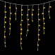 Светодиодная бахрома с колпачком 3,2 x 0,9 м тепло-белая 220В, 180 LED, провод белый ПВХ, IP65 (PIL180CAP-8-2WW)  