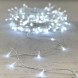 Светодиодная гирлянда 20 м., 200 холодных белых LED ламп, 24V., прозрачный силиконовый провод, IP65, Beauty Led (EST200-10-1W) 