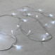 Светодиодная гирлянда 20 м., 200 холодных белых LED ламп, 24V., прозрачный силиконовый провод, IP65, Beauty Led (EST200-10-1W) 