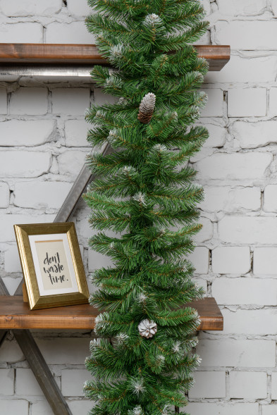 Хвойная гирлянда Северное сияние с шишками 270*30 см., ПВХ, ЕлкиТорг (23029) оптом