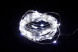 Светодиодная нить Роса 10 м., 100 холодных белых LED ламп, прозрачный провод, Winner (w.01.4T.100-) 