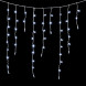  Светодиодная бахрома с колпачком 3,2 x 0,9 м белая 220В, 180 LED, провод белый ПВХ, IP65, LTC (PIL180CAP-8-2W) 