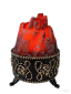 Декоративный камин в чаше Ларец 19*19*21 см., бронзовый, Christmas DeLuxe (11296)