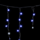 Светодиодная бахрома с колпачком 3,1*0,5 м., 120 синих LED ламп, мерцание, каучуковый черный провод, LTC (LL120BLW-1-2B) 